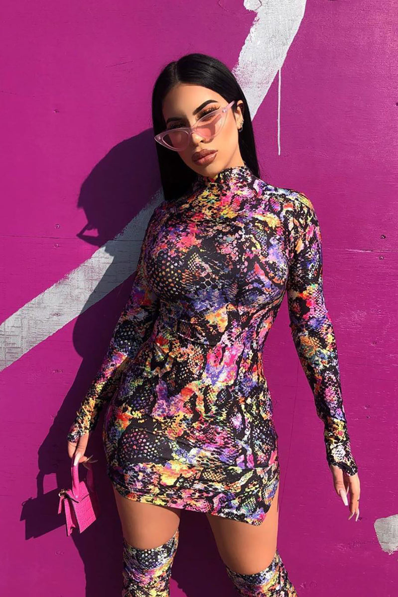 Fashion nova snakeskin dress best sale