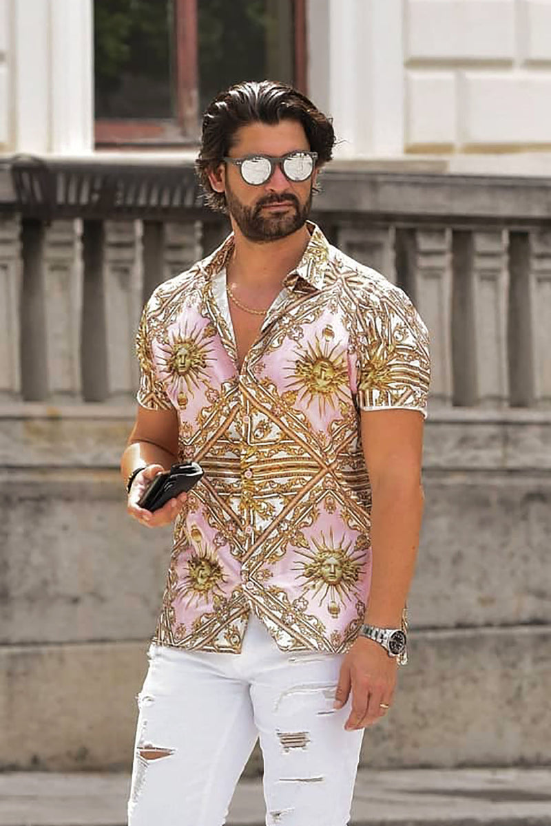 Fashion Nova Men, Men's Floral Denim Button Up Jacket