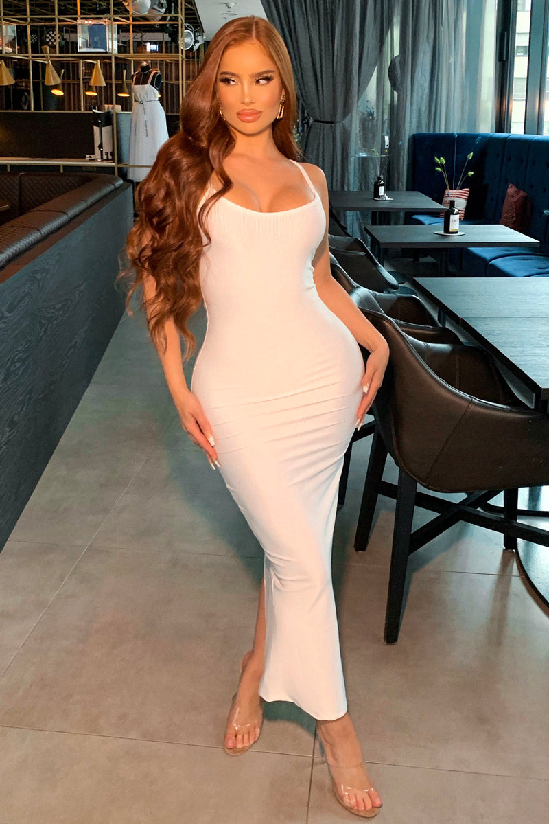 Everlasting Midi Dress White