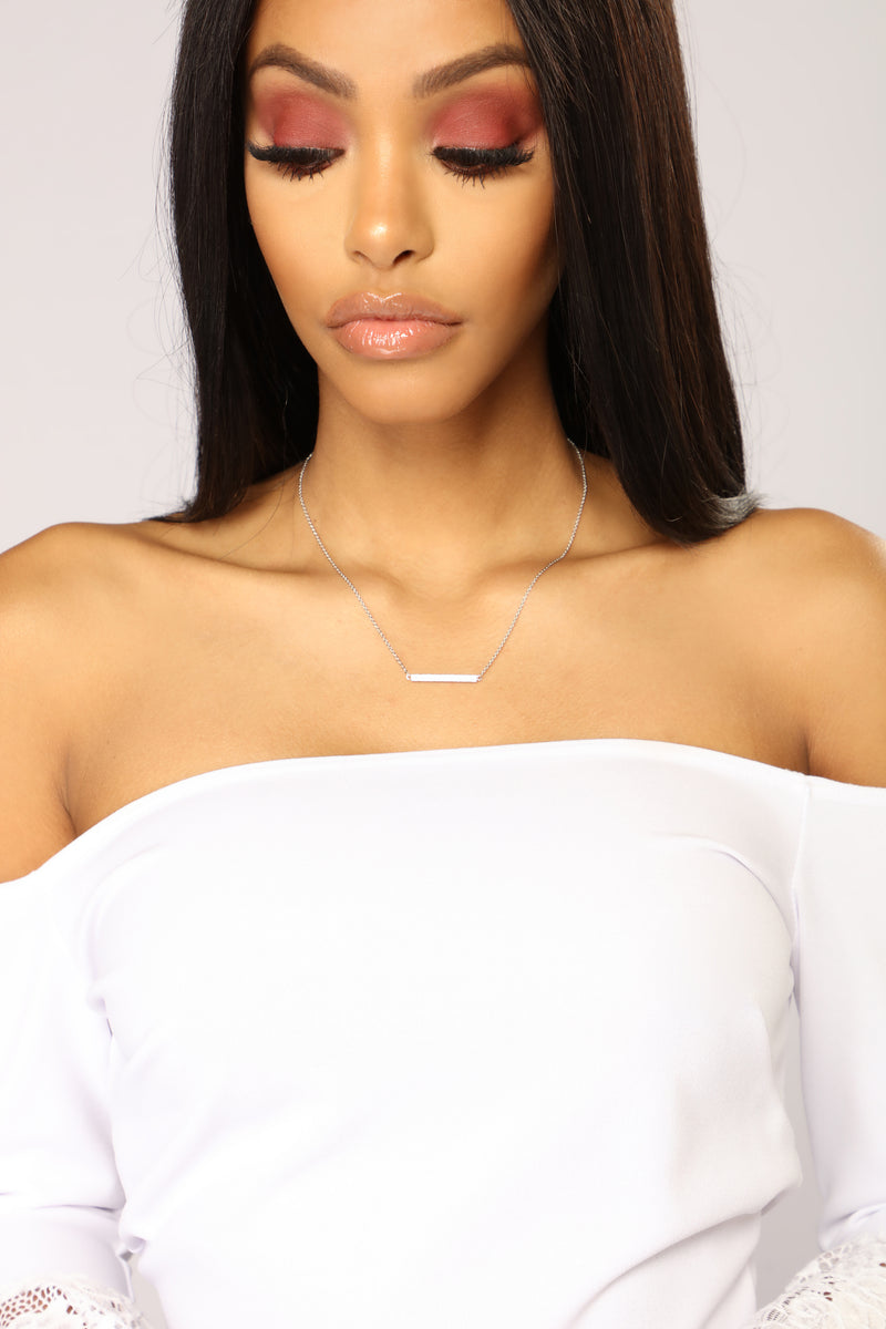 Martini Necklace Silver Fashion Nova, Jewelry Fashion Nova