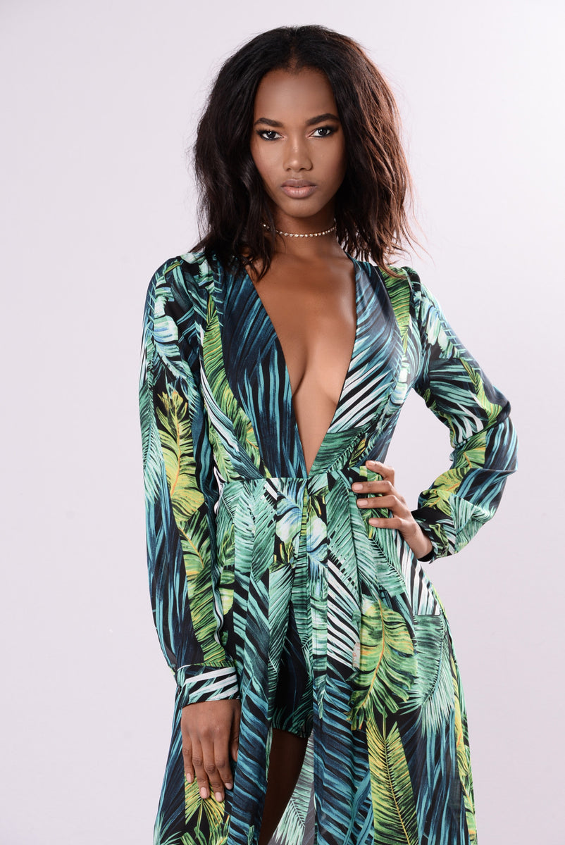 Las Islas Dress Black Green Fashion Nova Rompers Fashion Nova