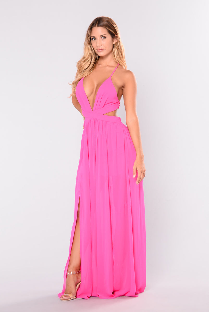 All Summer Long Maxi Dress Hot Pink Fashion Nova Dresses