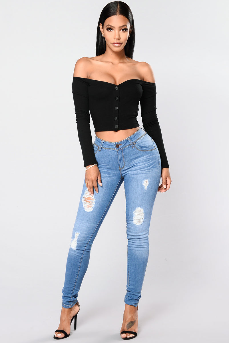 White off the outlet shoulder top fashion nova