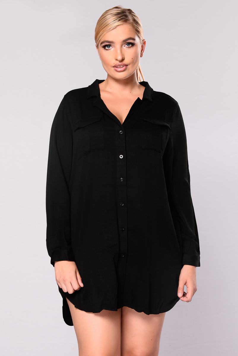 Won't Let Go Shirt Dress
