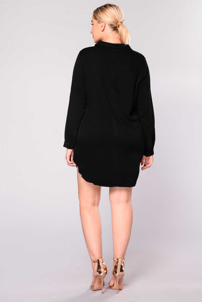 Won't Let Go Shirt Dress