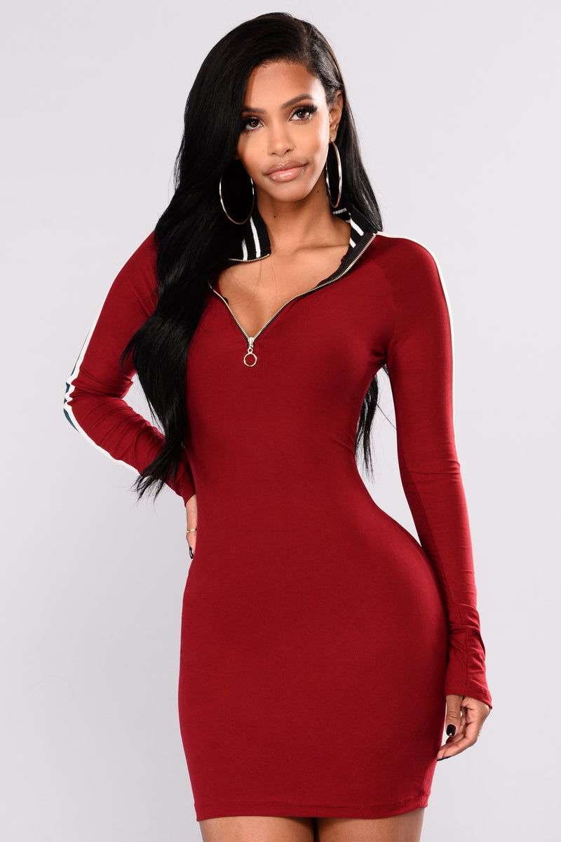 Shayni Dress Wine Fashion Nova, Dresses Fashion Nova