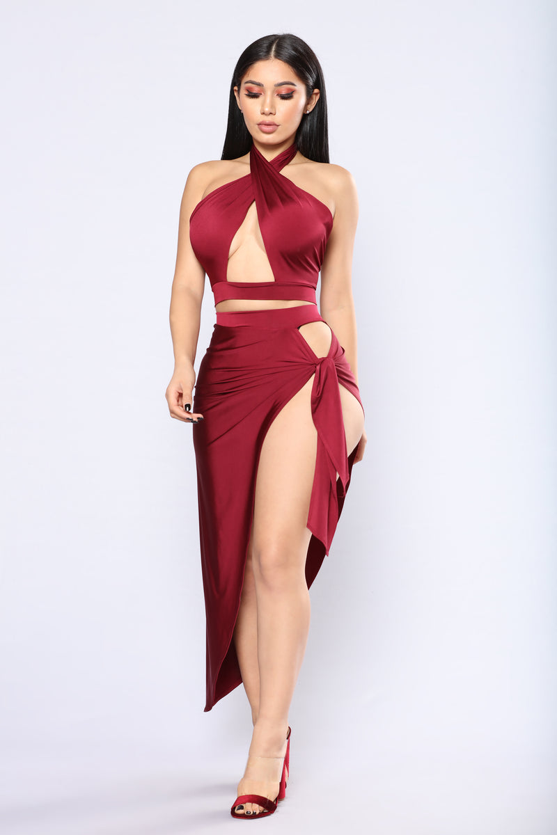 Egyptian Queen Cutout Set Burgundy Fashion Nova, Matching Sets Fashion Nova