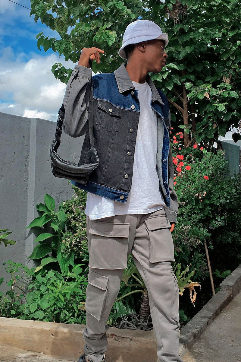 Fleece Double Pocket Cargo Pants Grey Fashion Nova, Mens Pants