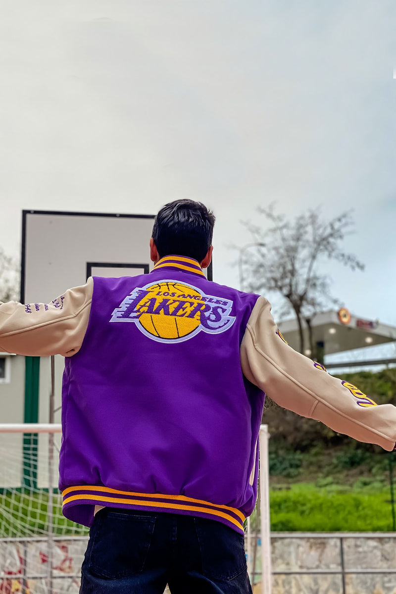 Lakers Alumni Varsity Jacket - Purple/combo