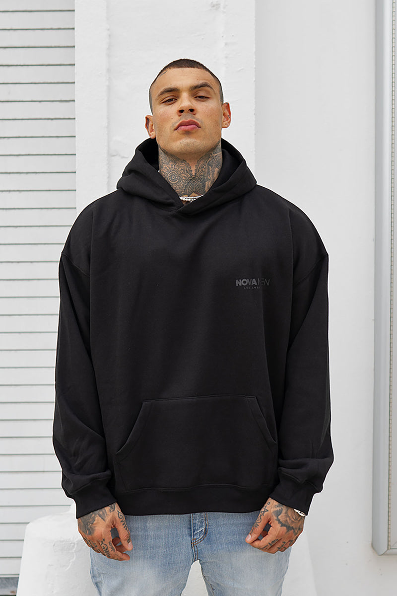 Tyson Everyday Oversized Hoodie - Black | Fashion Nova, Mens Fleece Tops |  Fashion Nova
