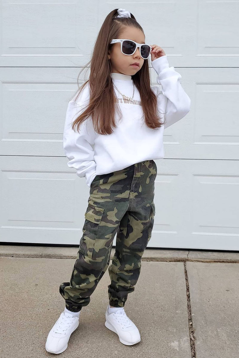 Mini Cadet Kim Oversized Camo Pants - Camouflage