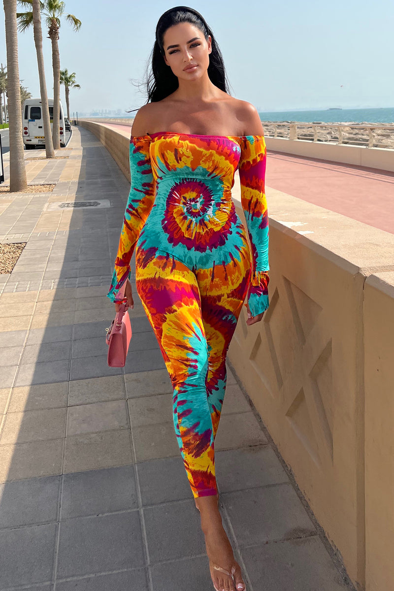 Tie dye rompers and hot sale jumpsuits