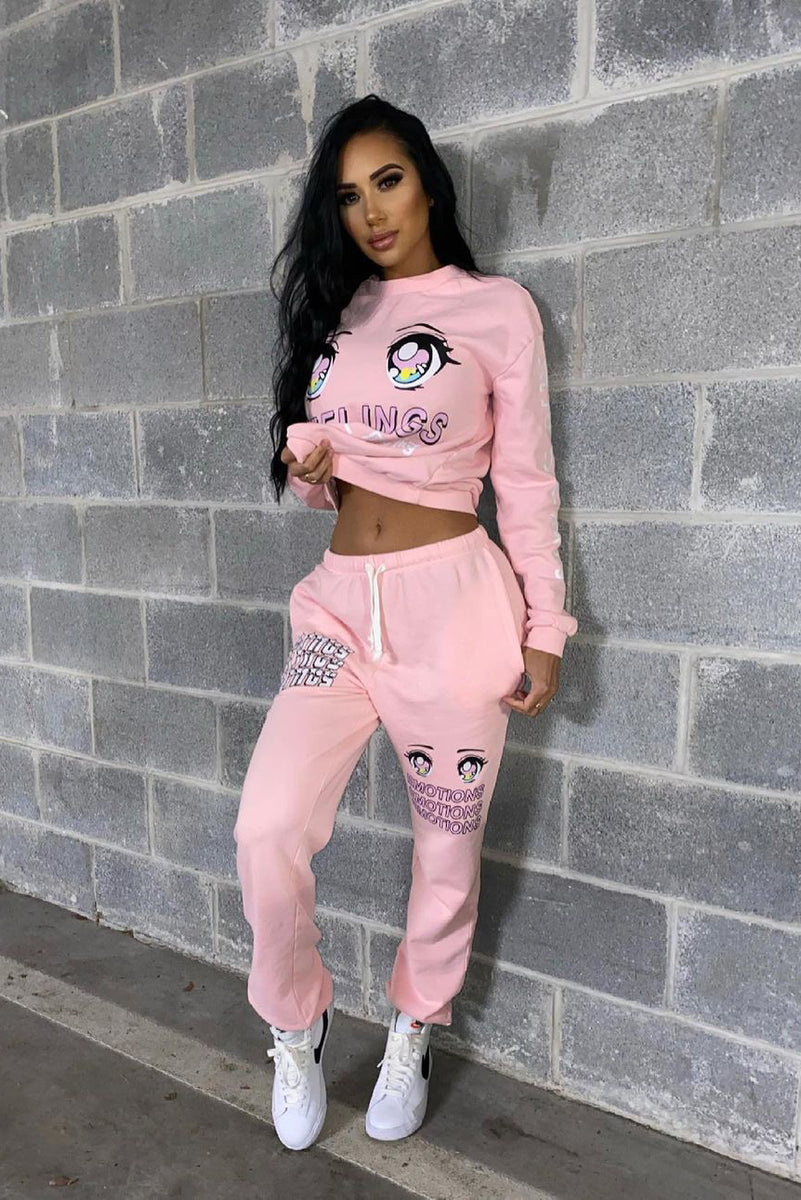 No Emotions Sweatpants Pink Fashion Nova Pants Fashion Nova