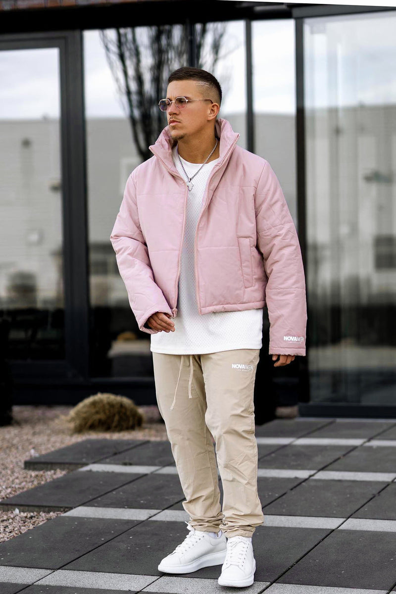 Mens cropped sales puffer jacket