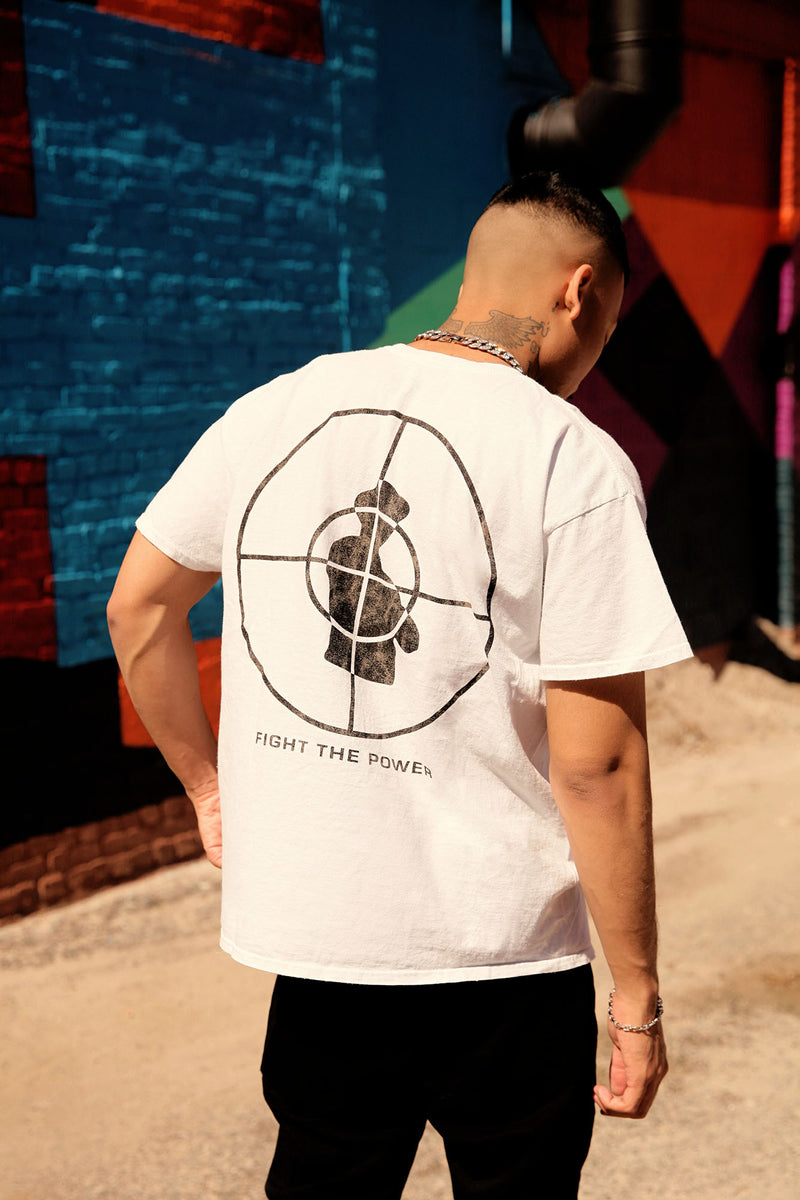 Distressed Public Enemy Tee Grey main image 0
