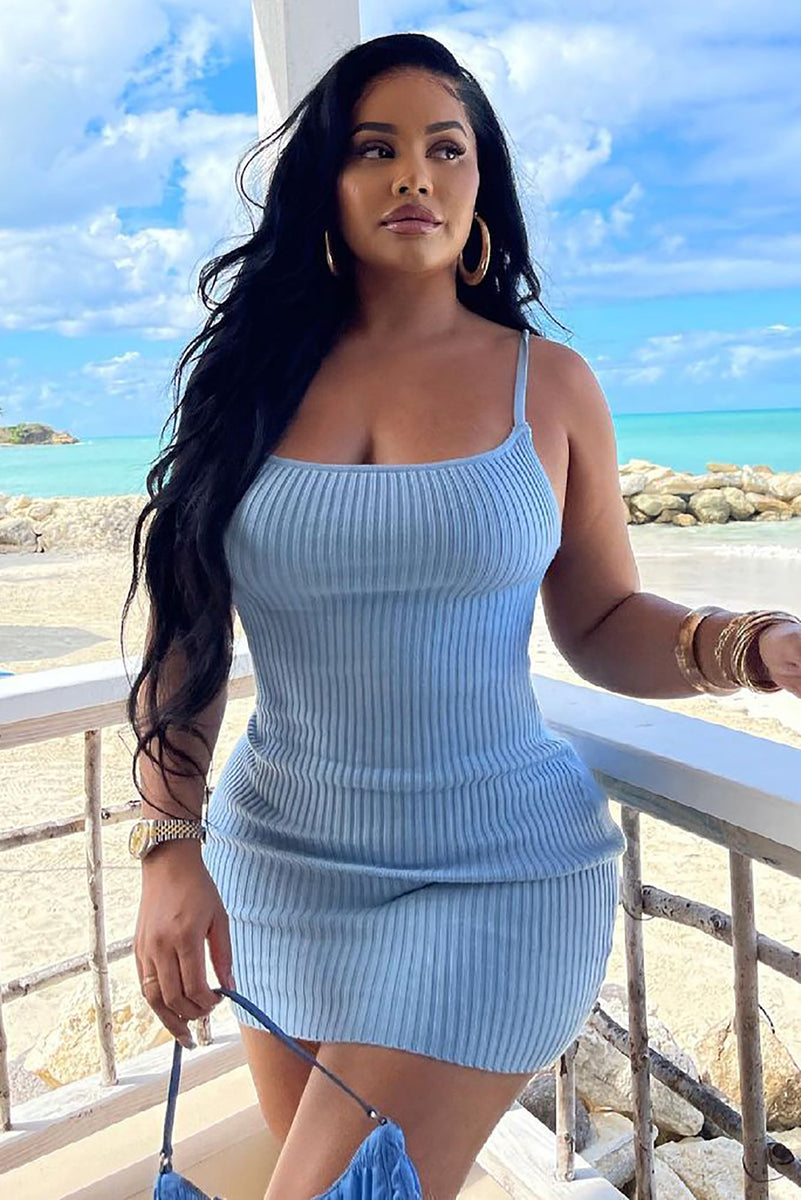 Salina Sweater Mini Dress - Blue | Fashion Nova, Dresses | Fashion Nova