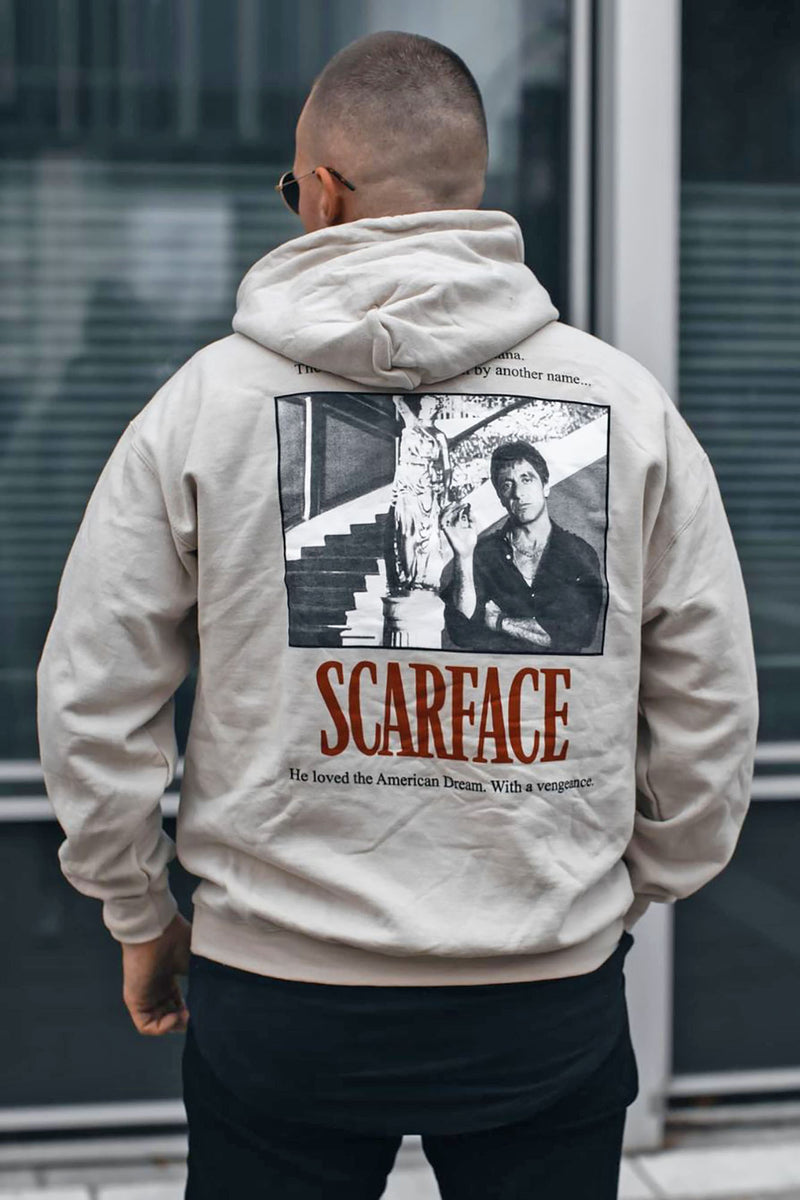 Scarface Movie Poster Hoodie Sand