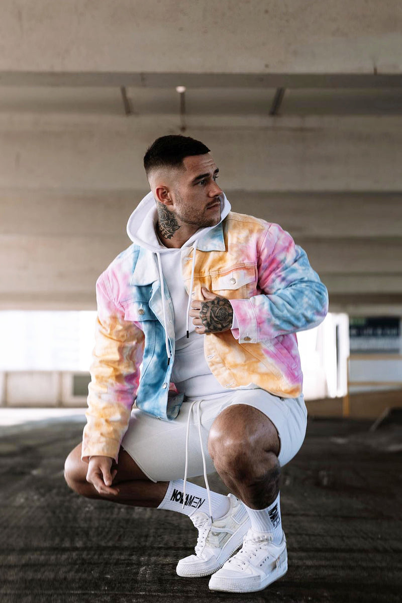 Tie Dye Denim Jacket - Multi Color, Fashion Nova, Mens Jackets