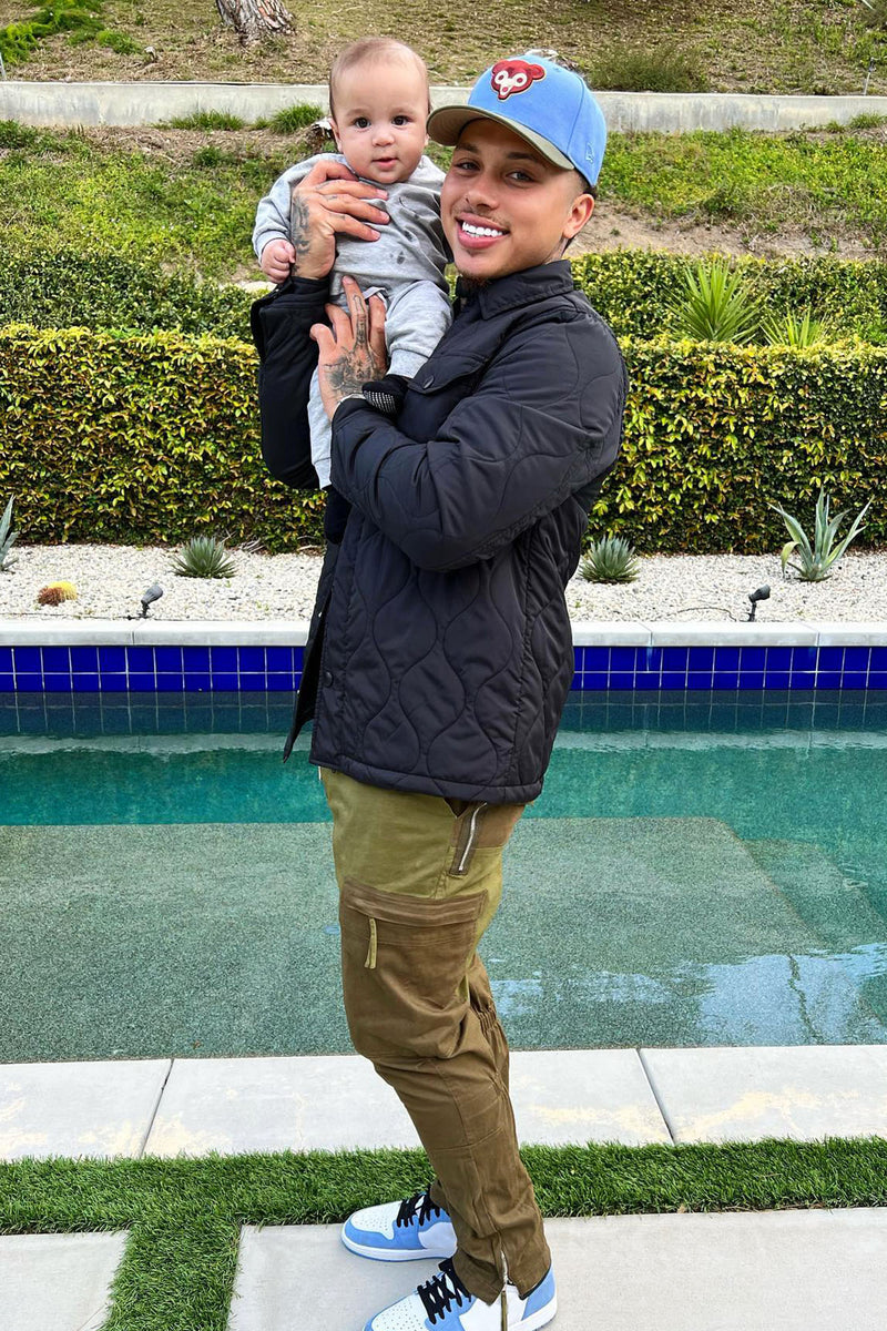 Two Tone Cargo Pants - Olive | Fashion Nova, Mens Pants | Fashion Nova