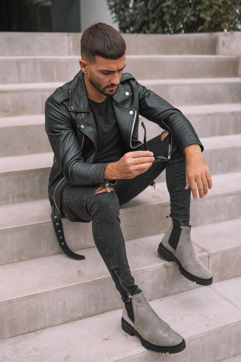 Chelsea boots with top skinny jeans men