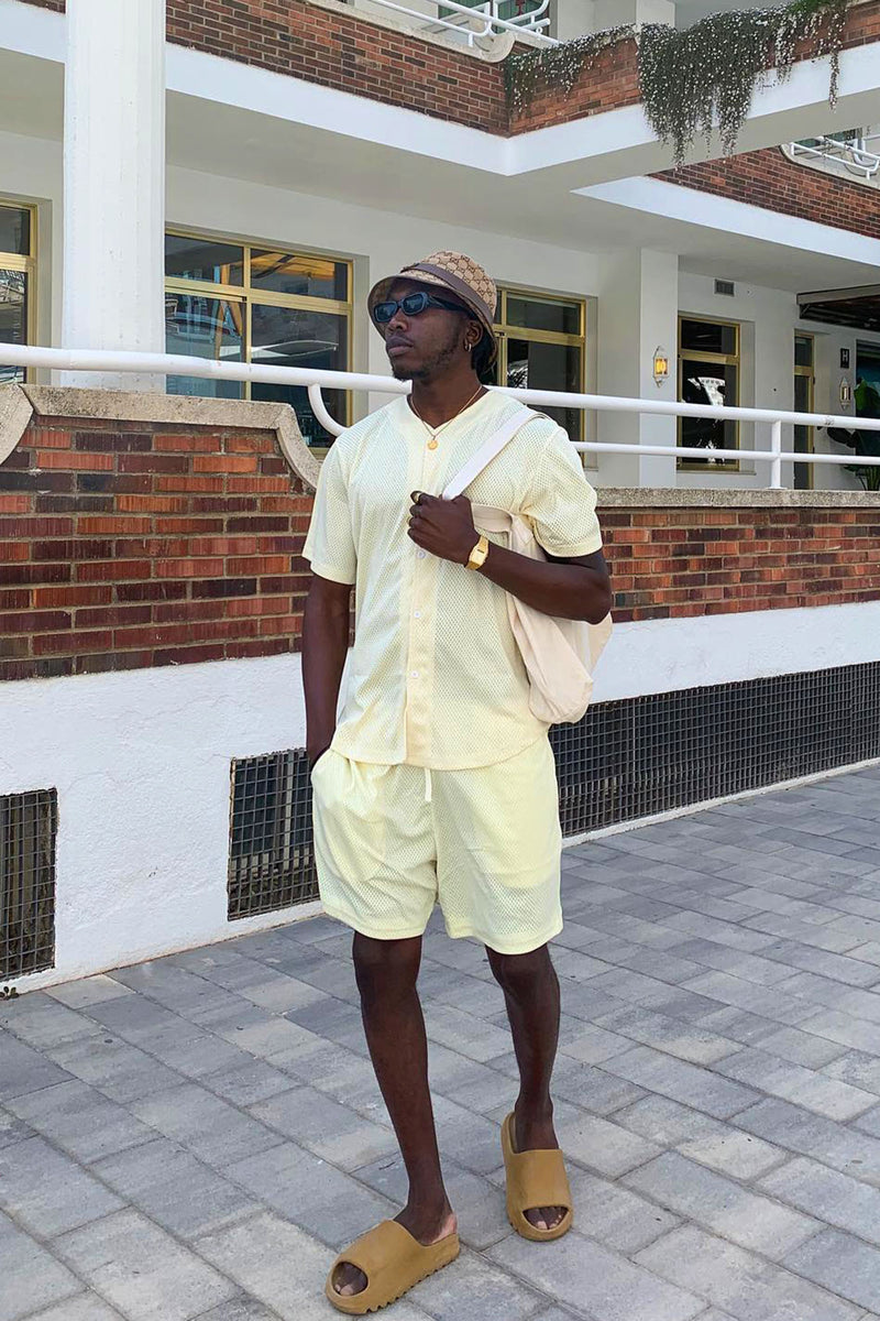 Winners Circle Mesh Shorts Cream Fashion Nova, Mens Shorts