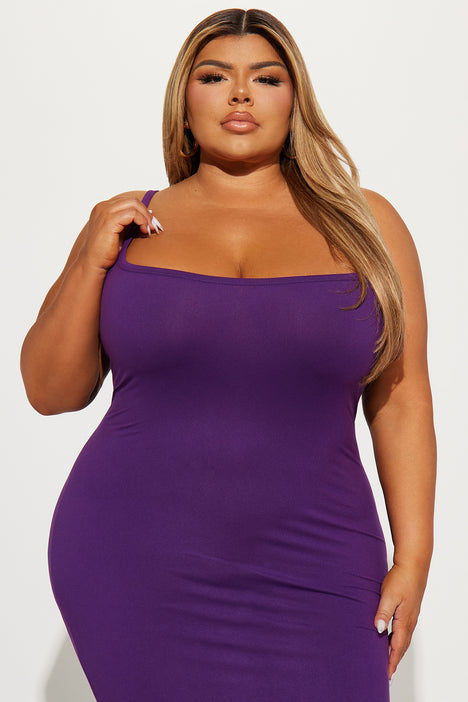 Eggplant color online dress plus size
