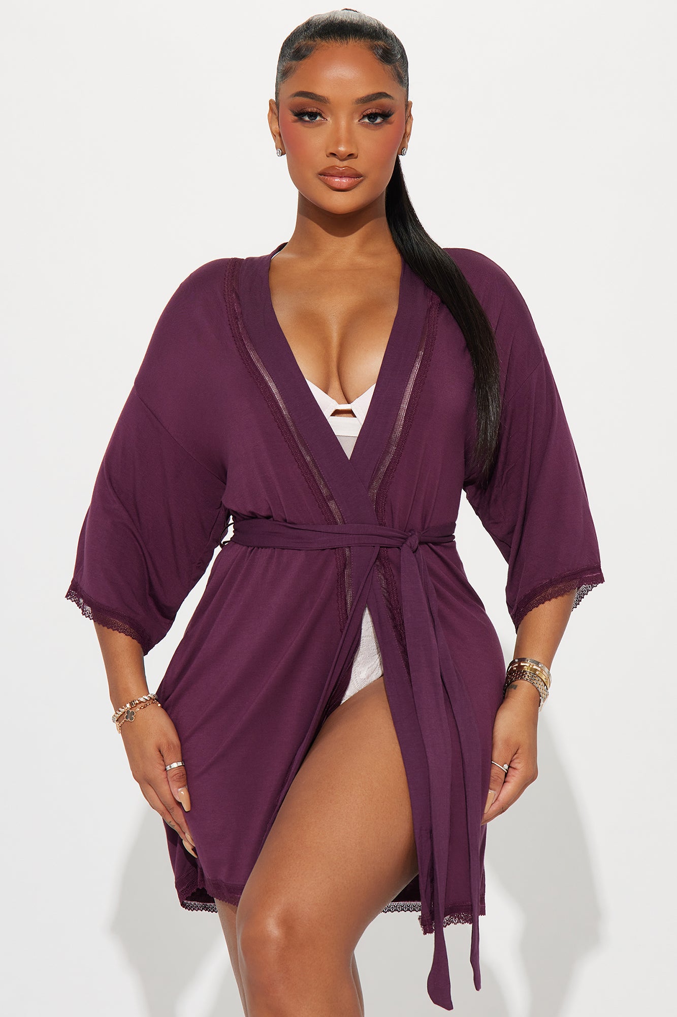 Robe violet clearance