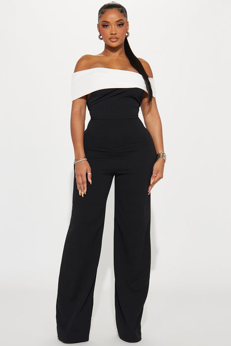 All Too Well Jumpsuit Black White Fashion Nova Jumpsuits