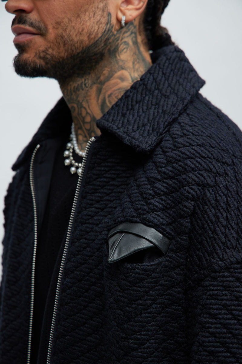 Duke Textured Cropped Jacket - Black | Fashion Nova, Mens Casual ...