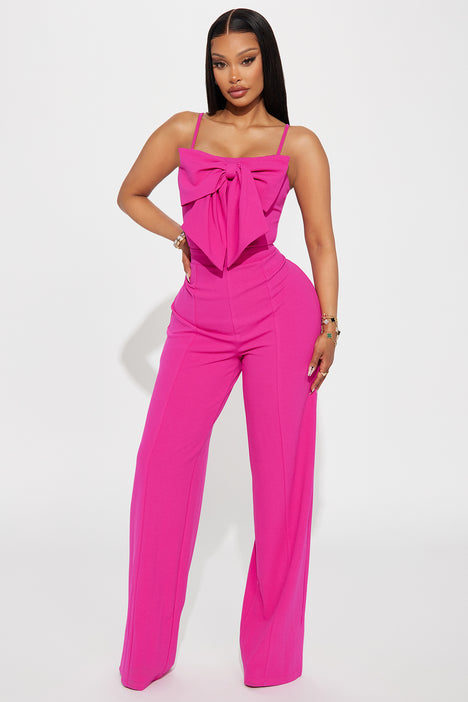 Your Best Wish Jumpsuit Fuchsia Fashion Nova Jumpsuits