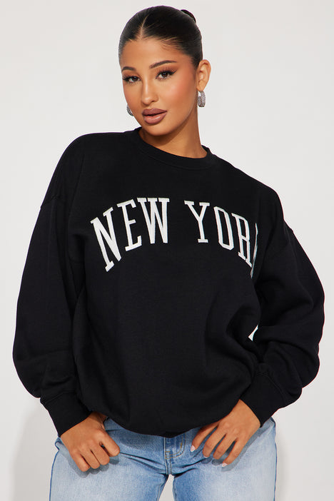 New York City Crop Tee - Black, Fashion Nova, Screens Tops and Bottoms