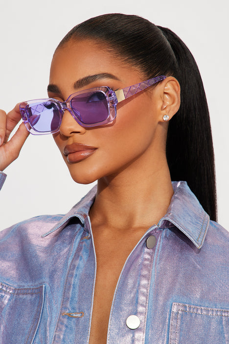Girls Brunch Sunglasses Purple Fashion Nova Sunglasses