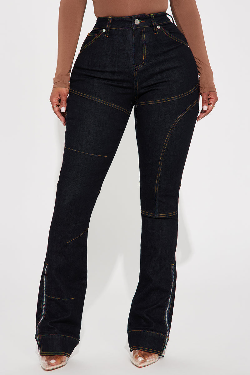 Wonder Why Moto Bootcut Jeans - Dark Wash | Fashion Nova, Jeans ...