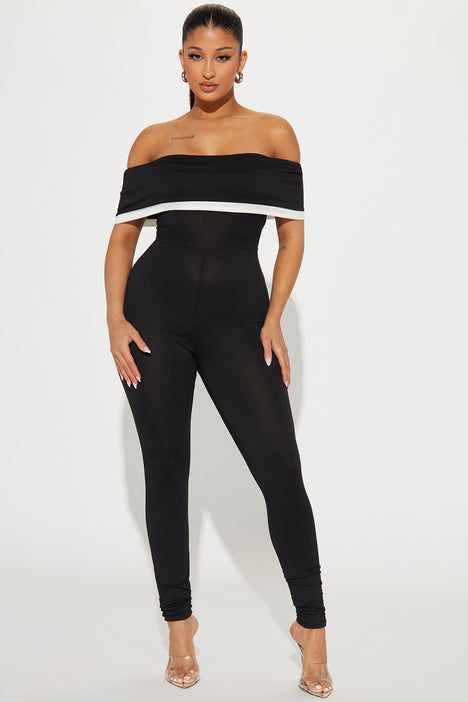 Fashion nova jumpsuits black on sale