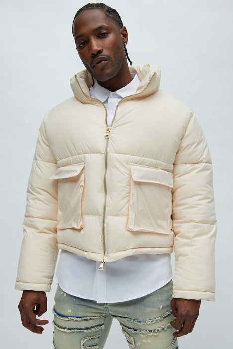 Woodruff Cropped Puffer Cream