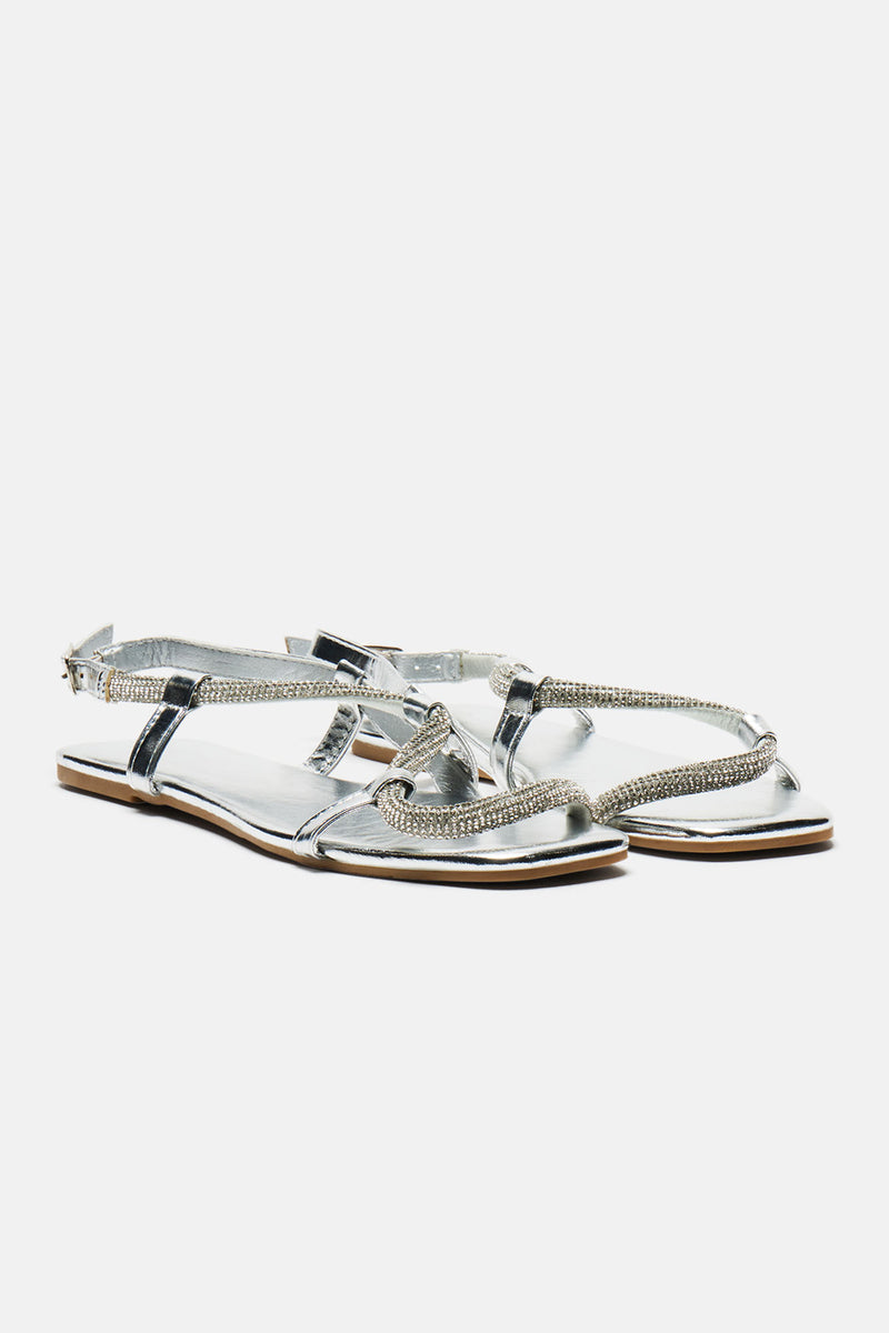 Come Over Today Embellished Sandals - Silver | Fashion Nova, Shoes ...