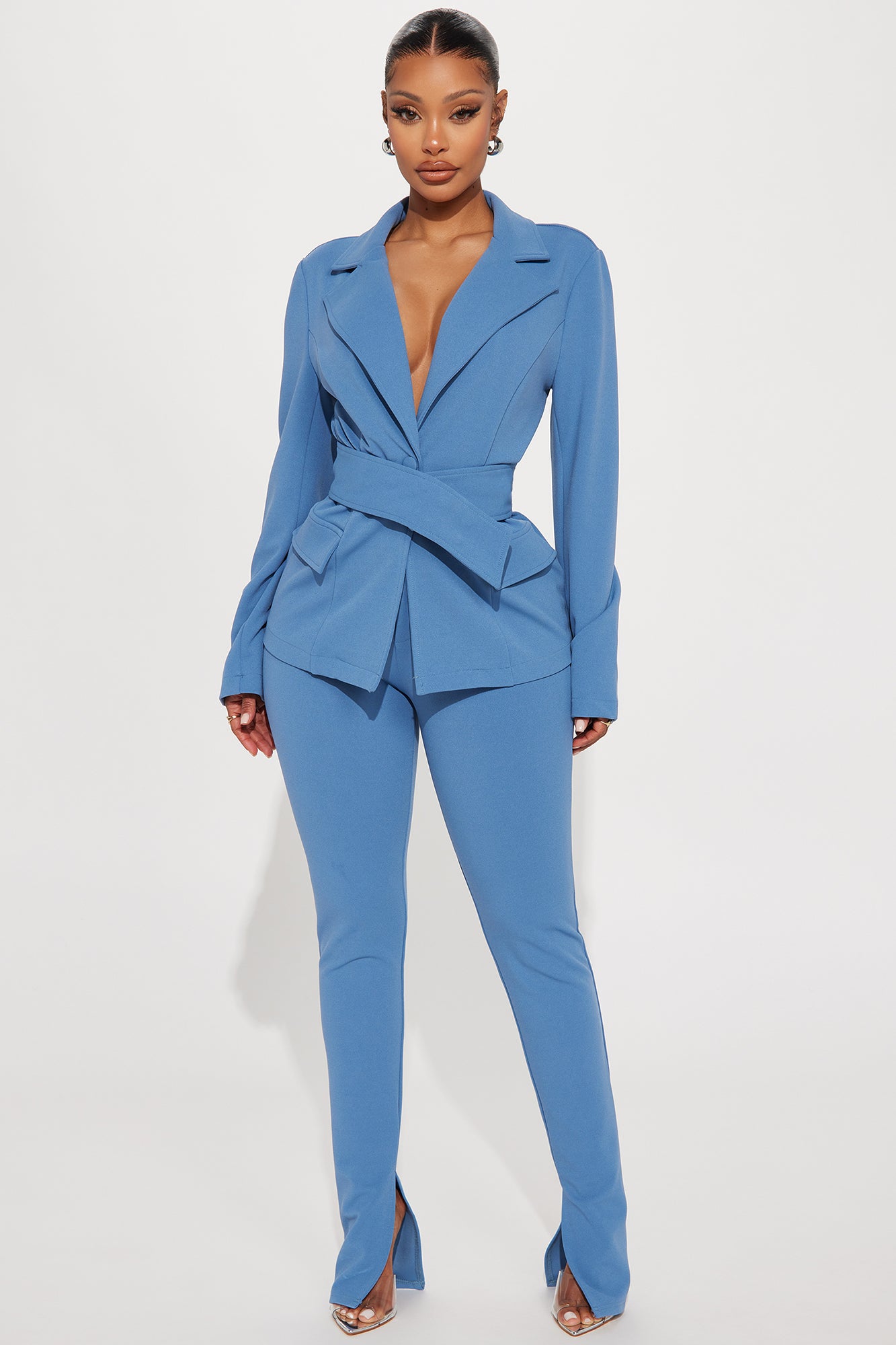 Dusty 2025 blue pantsuit
