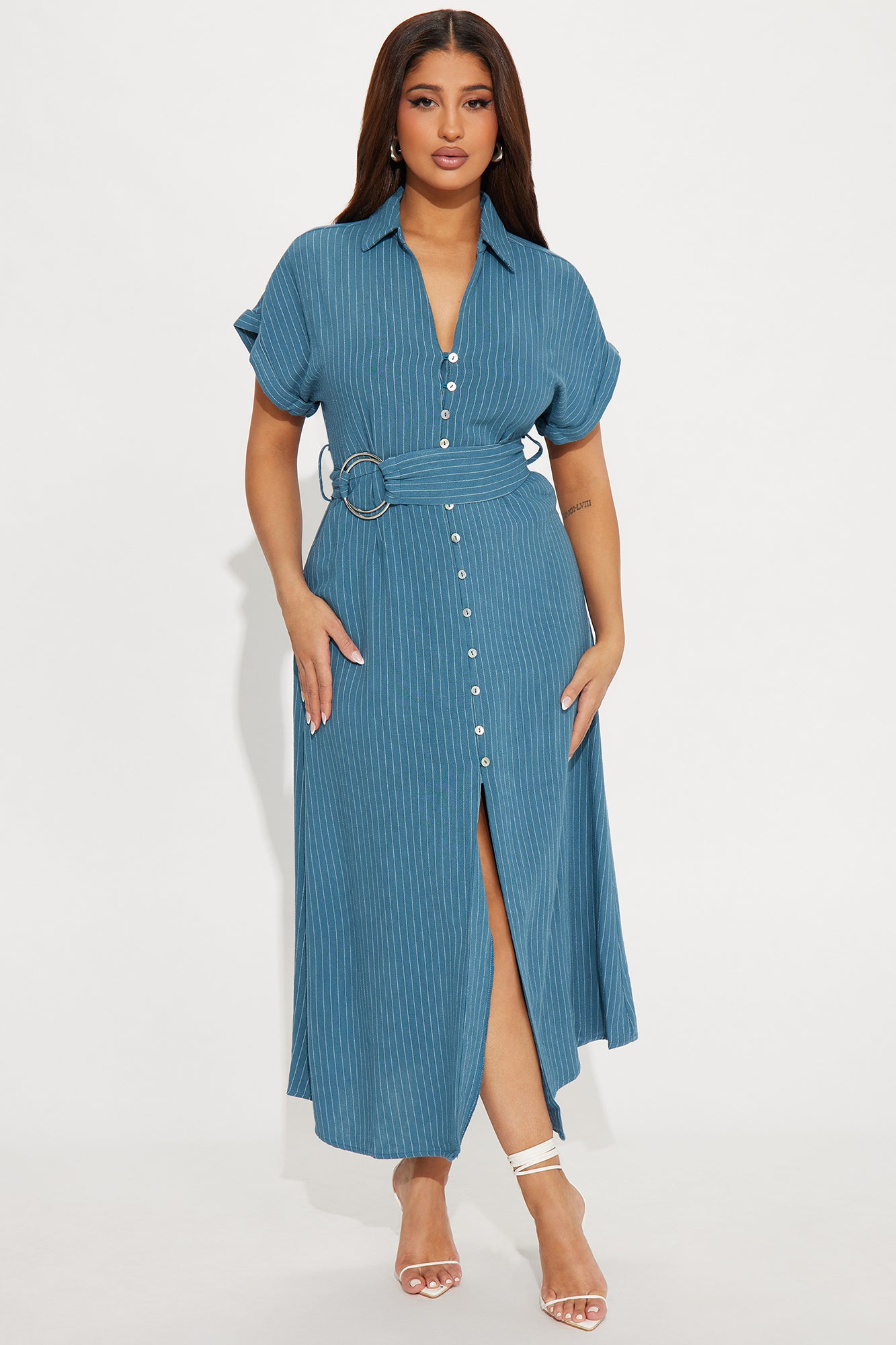 Button up maxi dress 2025