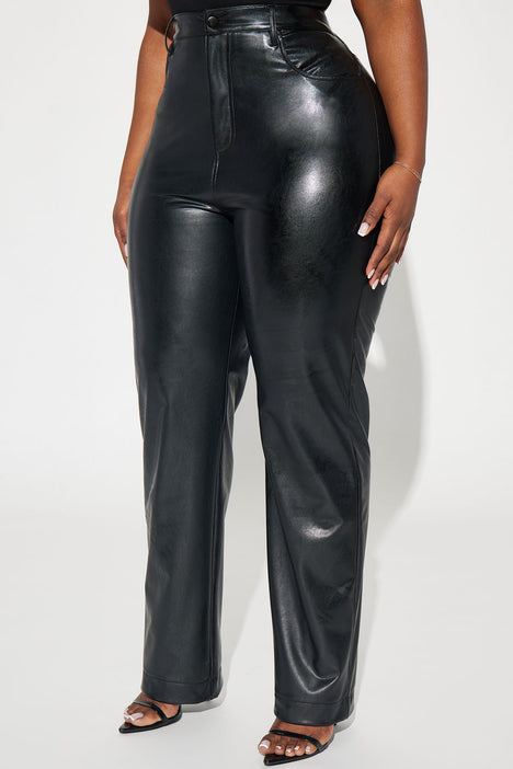 Truly Chic Faux Leather Pant 29 Black Fashion Nova Pants