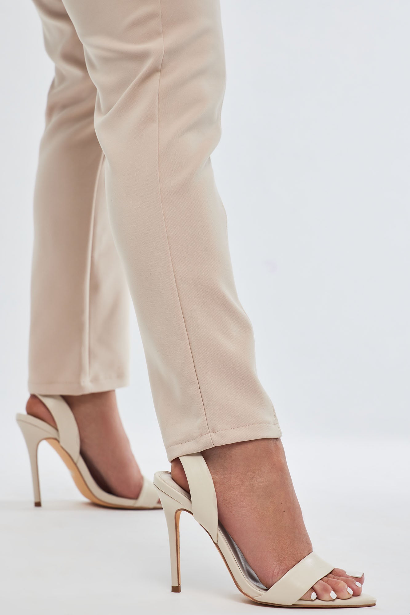 Cream new arrivals heeled sandals