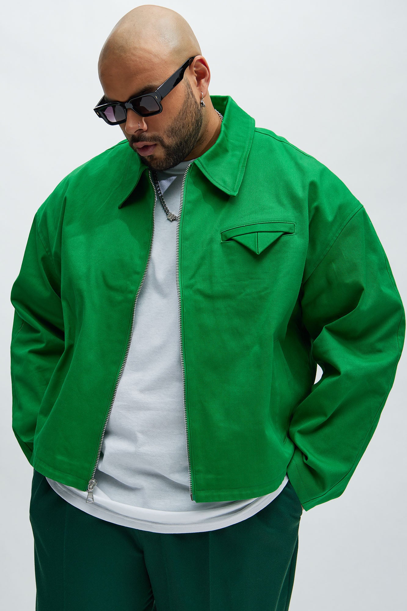 Cropped chore jacket shop