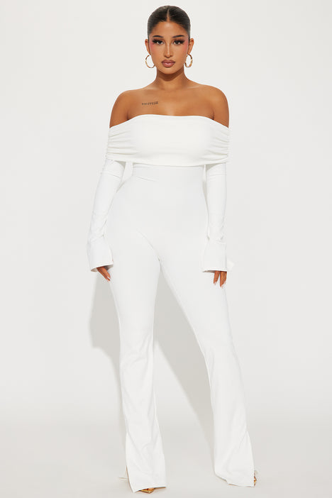 Fashion nova hot sale ivory jumpsuit