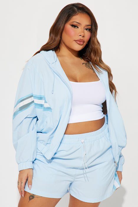 Windbreaker short clearance set plus size