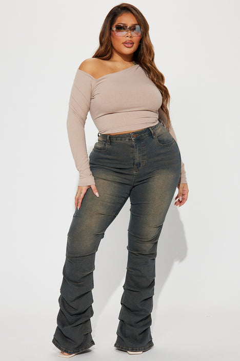 Super stacked hot sale bootcut sweats