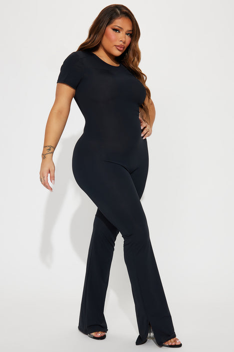 Fashion nova plus best sale size black jumpsuit