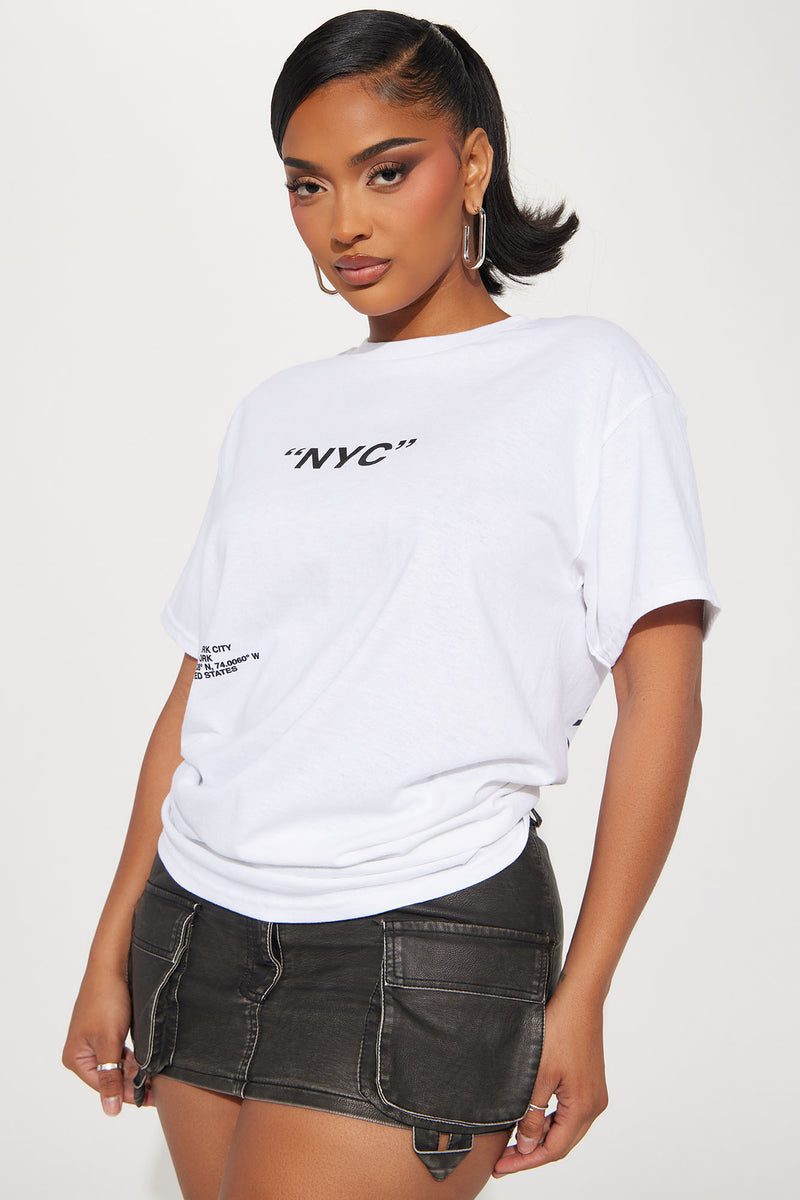 Destination NYC Graphic T-Shirt - White | Fashion Nova, Screens Tops ...