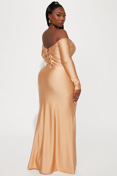 Rose gold dresses outlet fashion nova