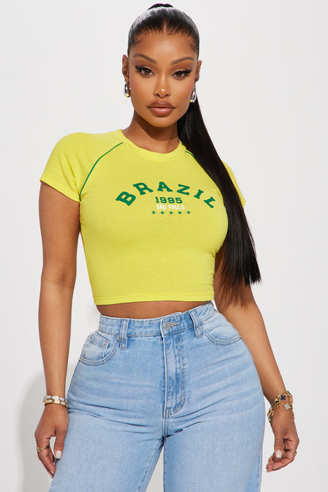 Fashion nova best sale yellow top
