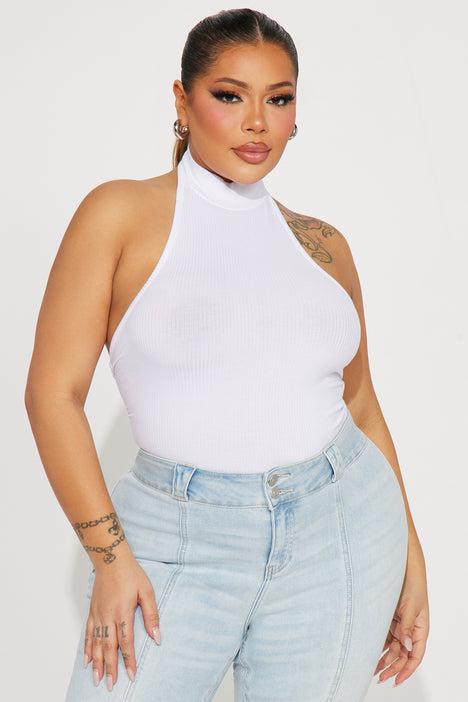 Zuri Halter Top White