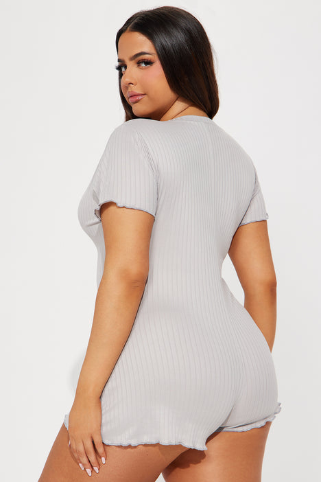Grey pj romper clearance